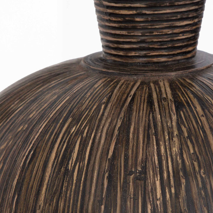 American Home Furniture Uttermost Islander Black Vases Set of 2