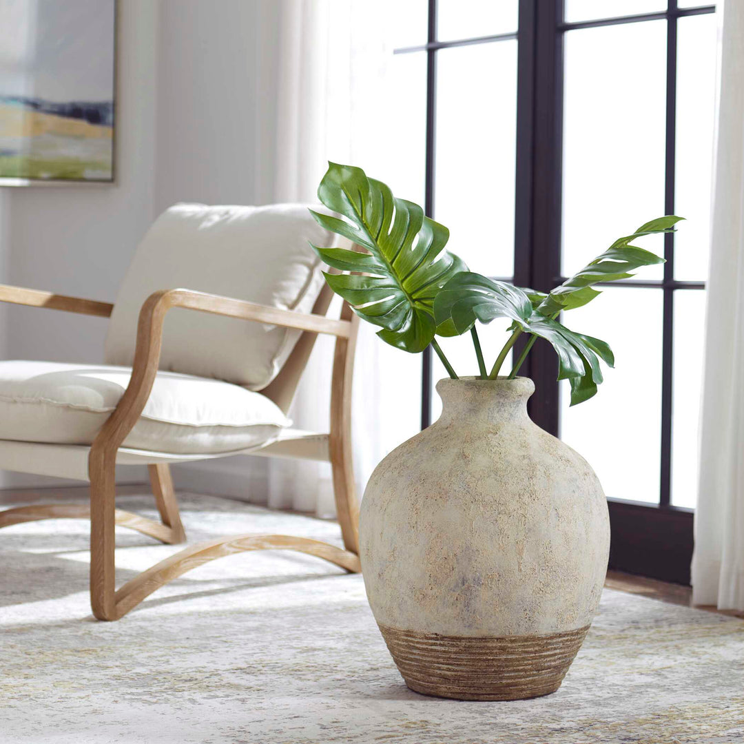 American Home Furniture Uttermost Fernandina Oversized Rustic Vase