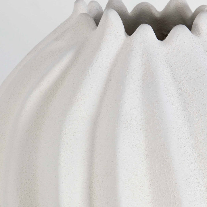 American Home Furniture Uttermost Merritt White Floor Vase