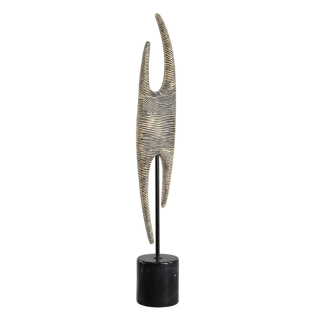 American Home Furniture Uttermost Pochette Ribbed Sculpture