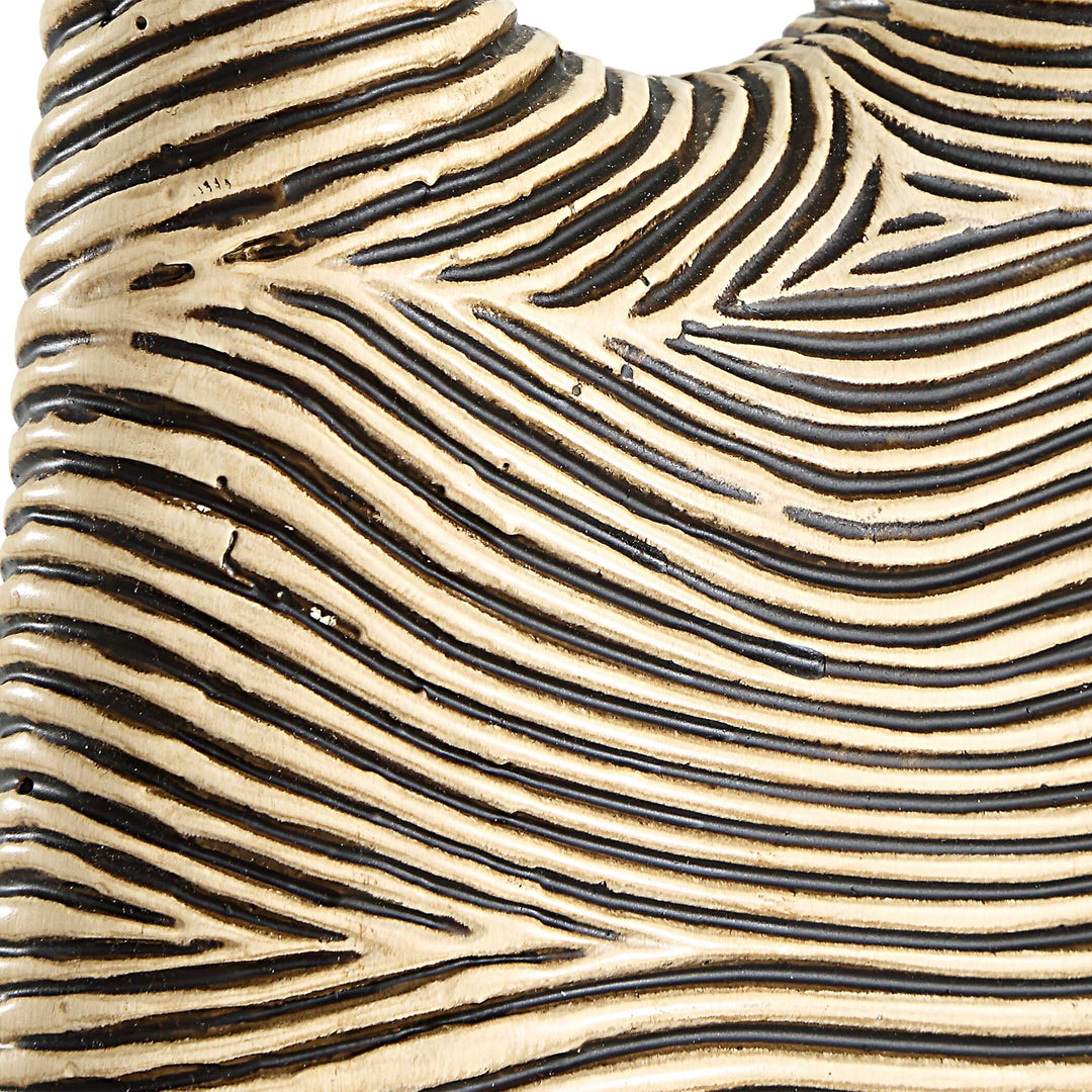 American Home Furniture Uttermost Pochette Ribbed Sculpture