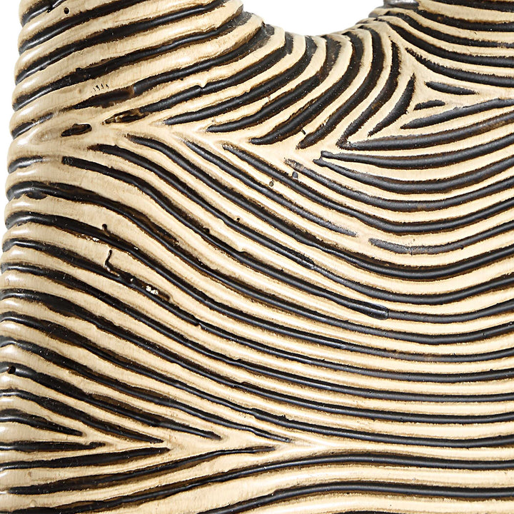 American Home Furniture Uttermost Pochette Ribbed Sculpture