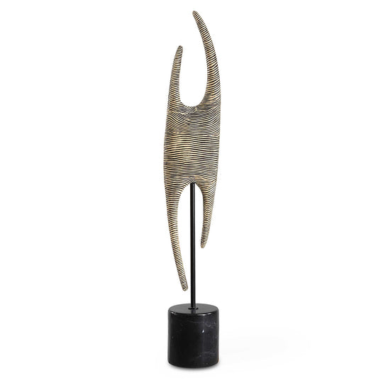 American Home Furniture Uttermost Pochette Ribbed Sculpture
