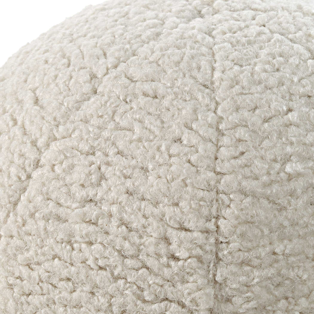 American Home Furniture Uttermost Capra Ball Sheepskin Pillows Set of 2