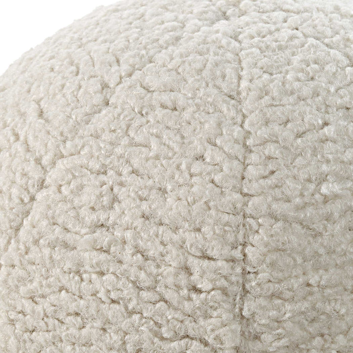 American Home Furniture Uttermost Capra Ball Sheepskin Pillows Set of 2
