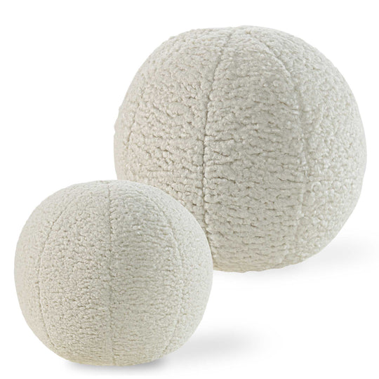 American Home Furniture Uttermost Capra Ball Sheepskin Pillows Set of 2