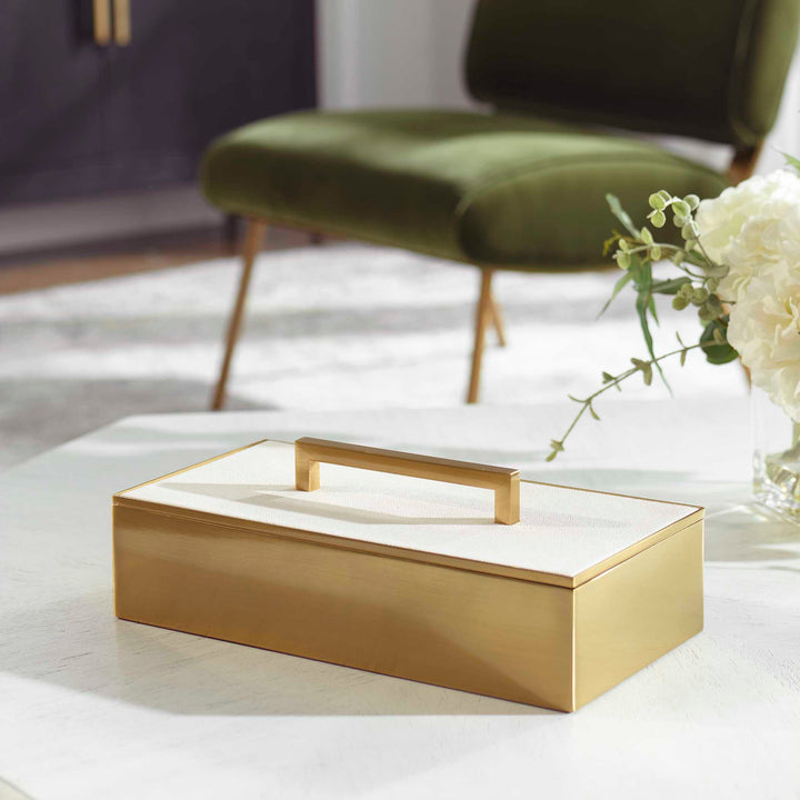 American Home Furniture Uttermost Wessex White Box