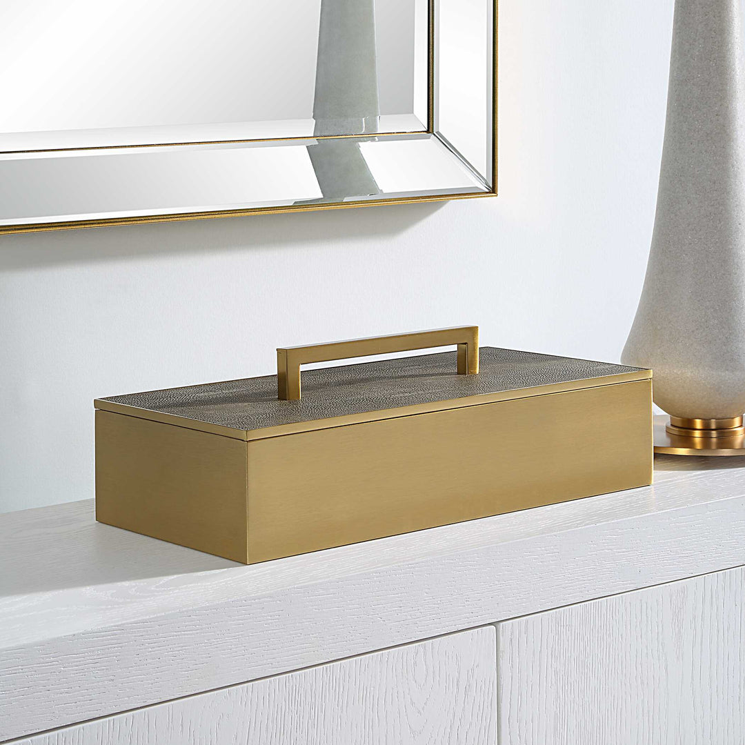 American Home Furniture Uttermost Wessex Gray Box