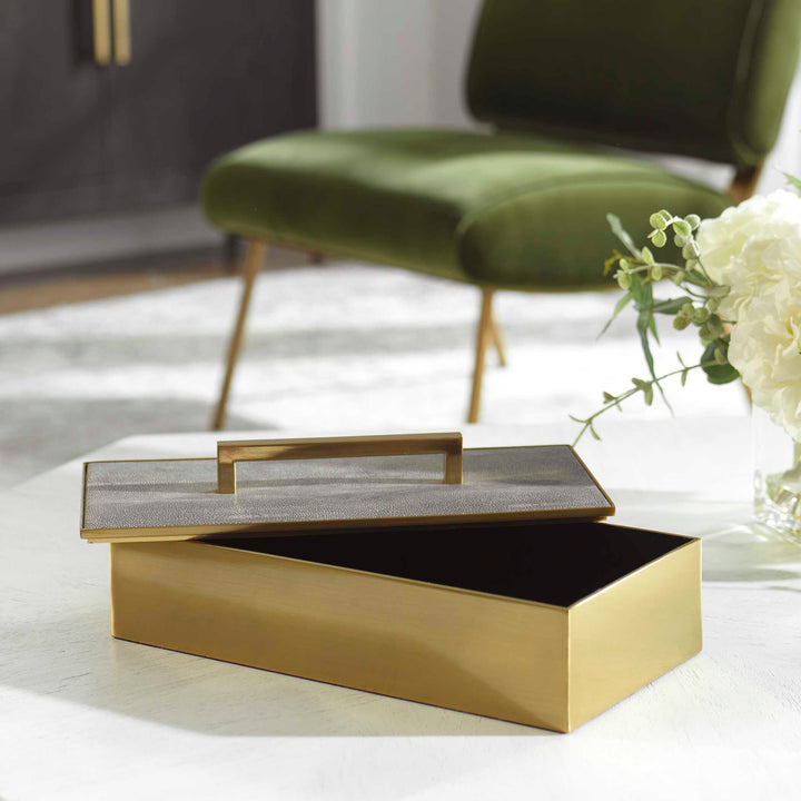 American Home Furniture Uttermost Wessex Gray Box