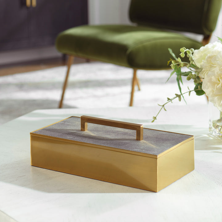 American Home Furniture Uttermost Wessex Gray Box