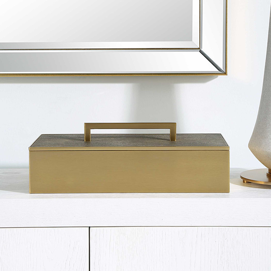 American Home Furniture Uttermost Wessex Gray Box
