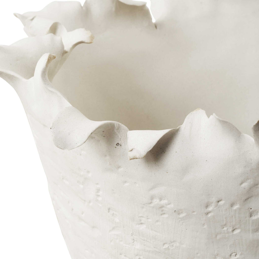 American Home Furniture Uttermost Blossom Tall Off-white Bowl