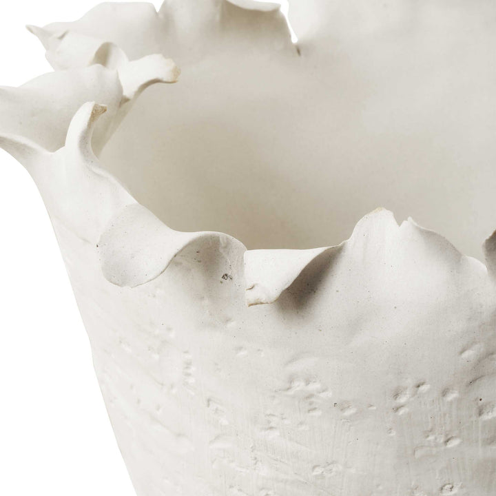 American Home Furniture Uttermost Blossom Tall Off-white Bowl