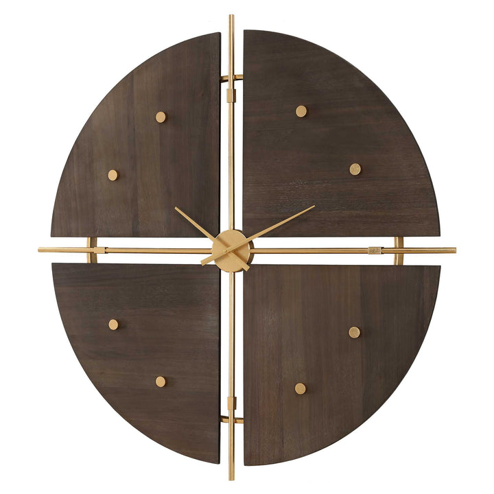 American Home Furniture Uttermost Walnut Elegance Wall Clock