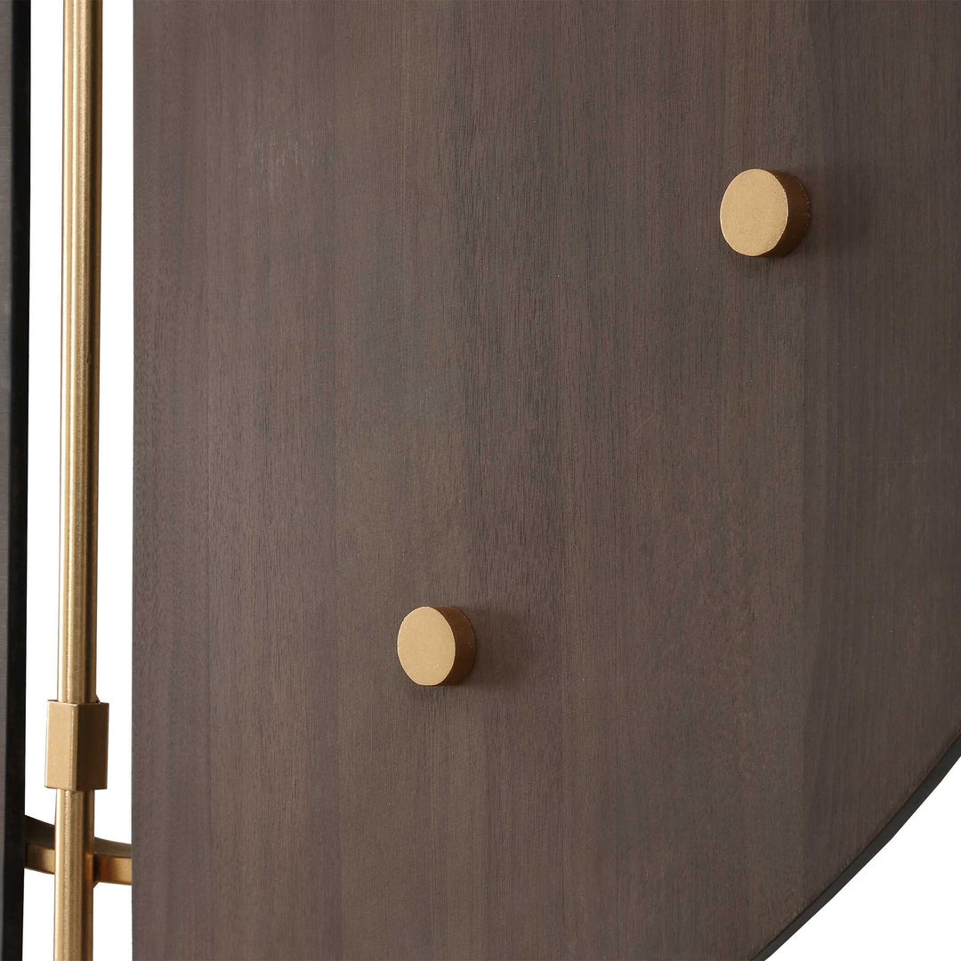 American Home Furniture Uttermost Walnut Elegance Wall Clock
