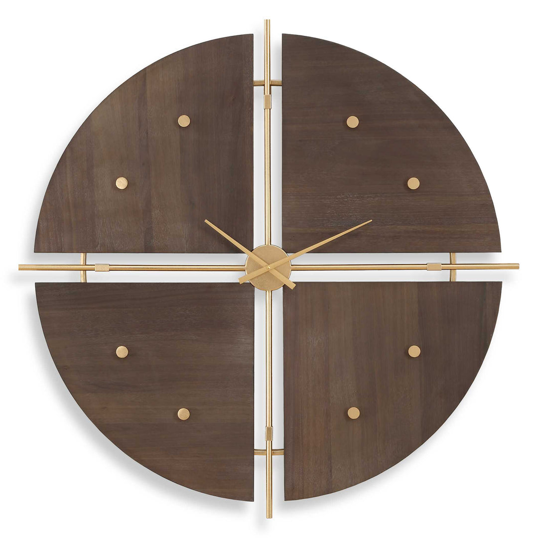 American Home Furniture Uttermost Walnut Elegance Wall Clock