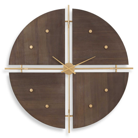 American Home Furniture Uttermost Walnut Elegance Wall Clock