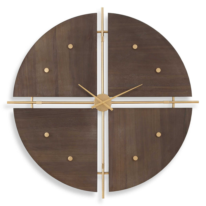 American Home Furniture Uttermost Walnut Elegance Wall Clock