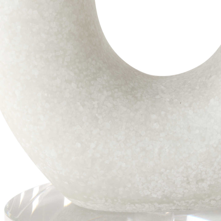 American Home Furniture Uttermost Feamelo Ivory Stone Candleholders, S/2