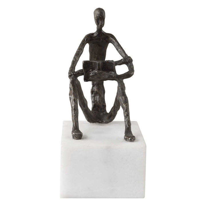 American Home Furniture Uttermost Sit Back, Relax And Read, Iron Sculpture