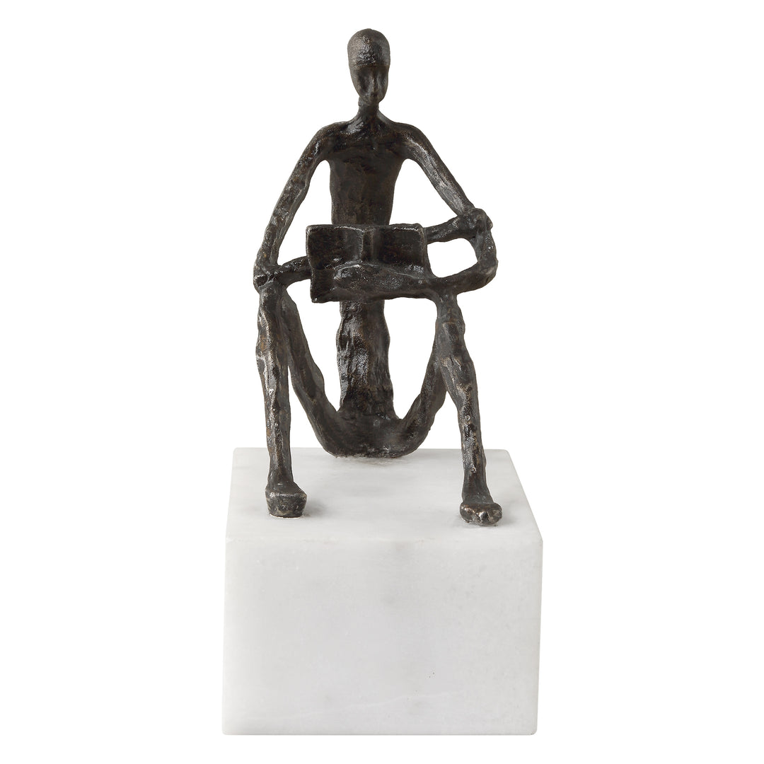 American Home Furniture | Uttermost - Sit Back, Relax And Read, Iron Sculpture