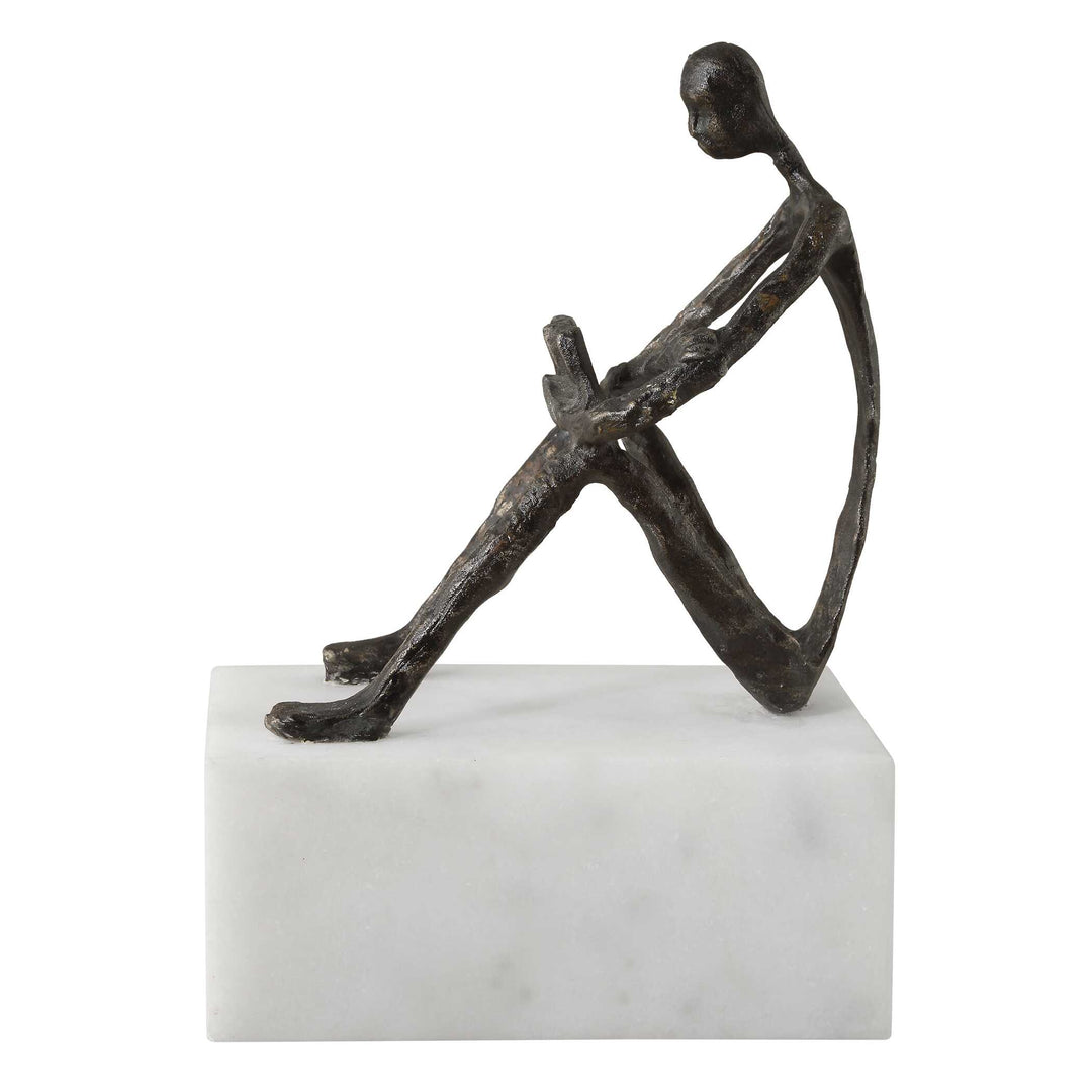 American Home Furniture Uttermost Sit Back, Relax And Read, Iron Sculpture
