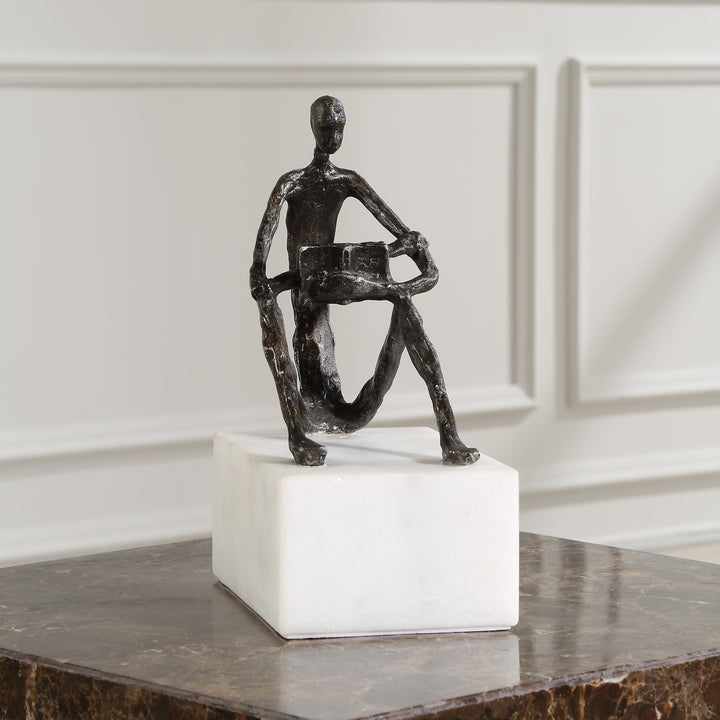 American Home Furniture | Uttermost - Sit Back, Relax And Read, Iron Sculpture