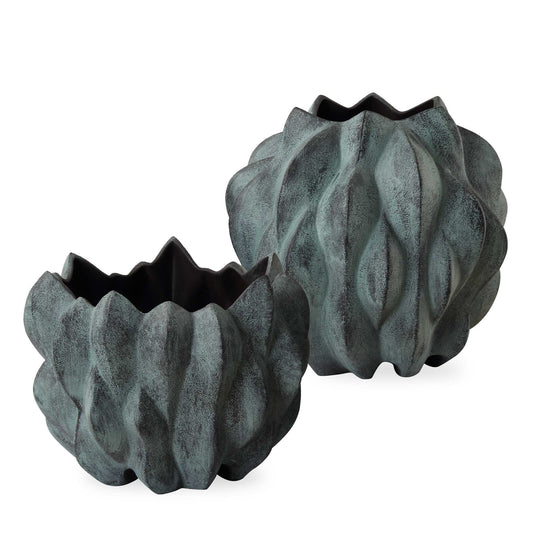 American Home Furniture Uttermost Verdant Bronze, Vases, S/2