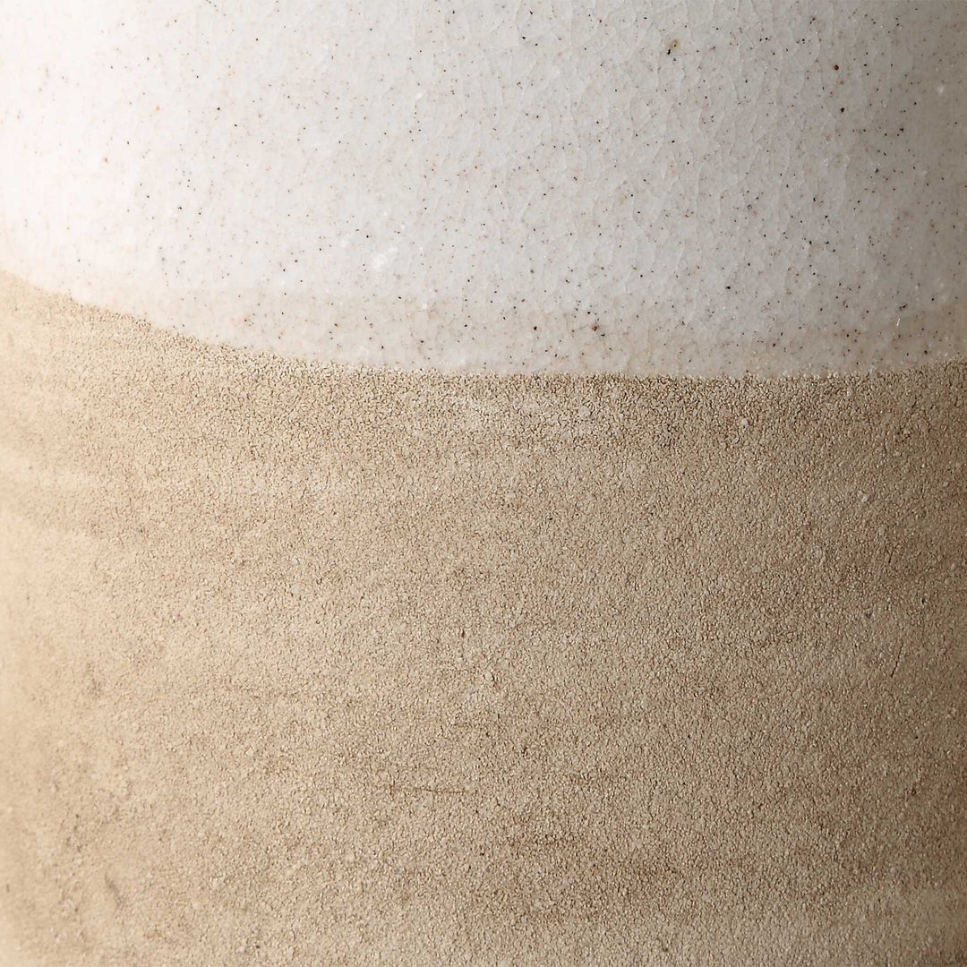 American Home Furniture Uttermost Ivory Sands Ceramic Vases, S/2