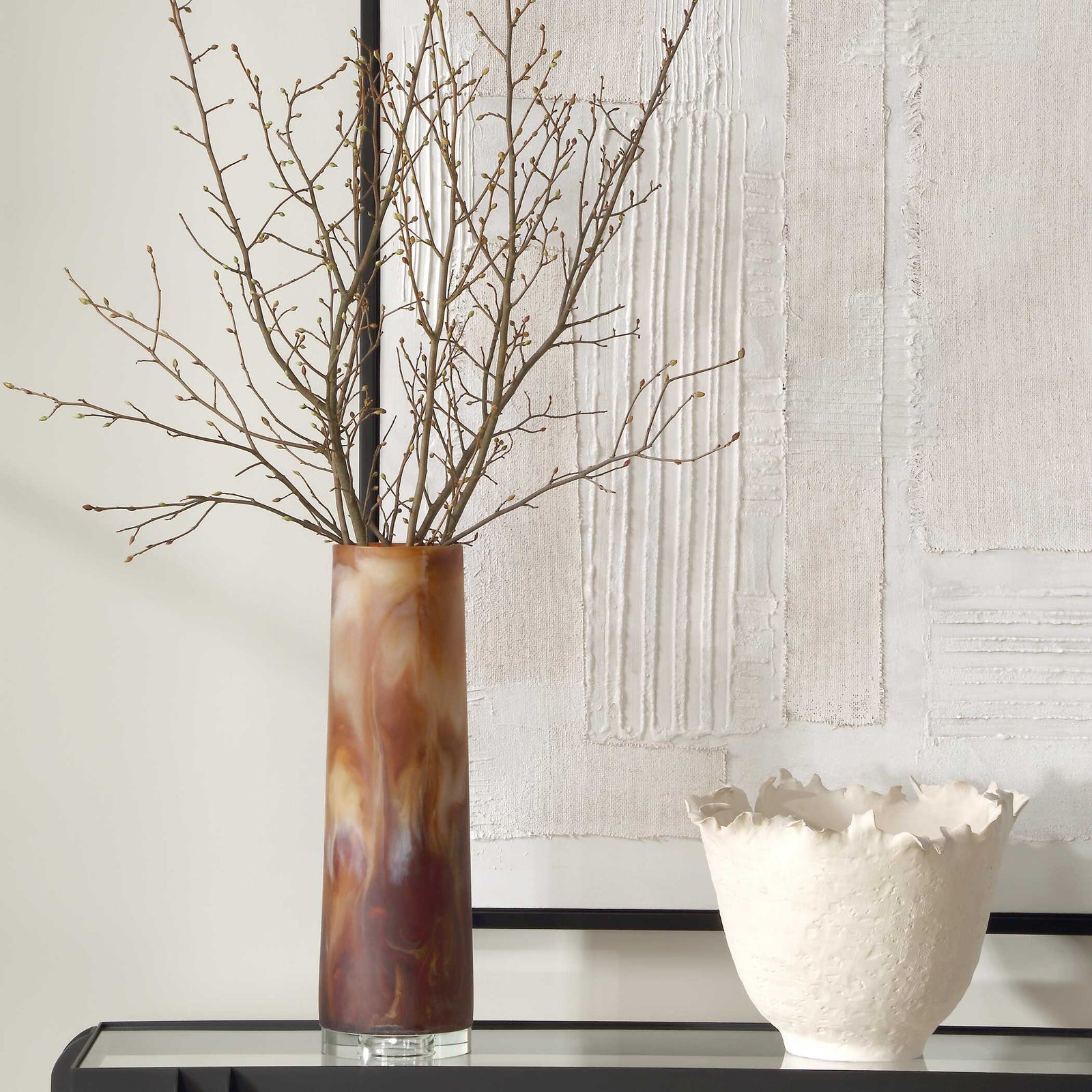 American Home Furniture Uttermost Iced Mocha, Vase