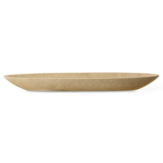 American Home Furniture Uttermost Vessel Cast Ivory Canoe Bowl