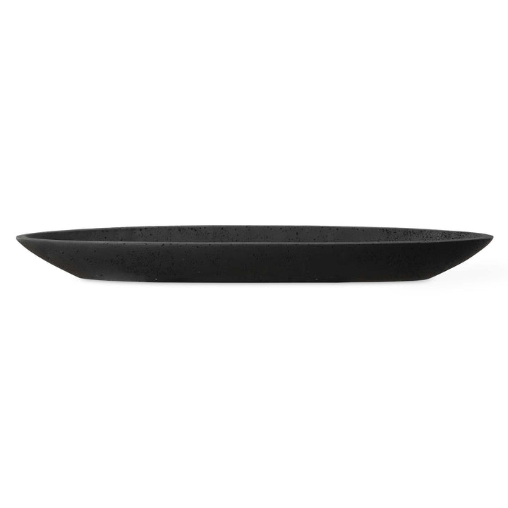 American Home Furniture Uttermost Vessel Cast Black Canoe Bowl