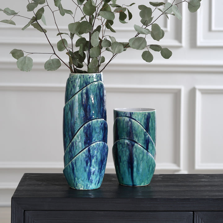 American Home Furniture | Uttermost - Tranquil Duo, Vases, S/2