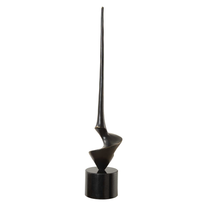 American Home Furniture Uttermost All Twisted Bronze Sculpture