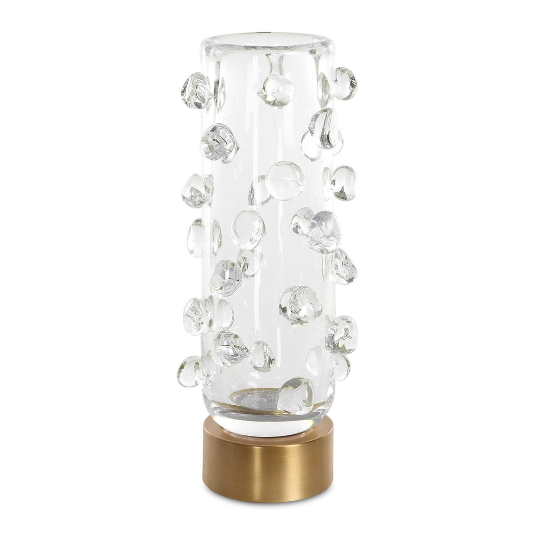 Aura Clear Glass Vase - AmericanHomeFurniture