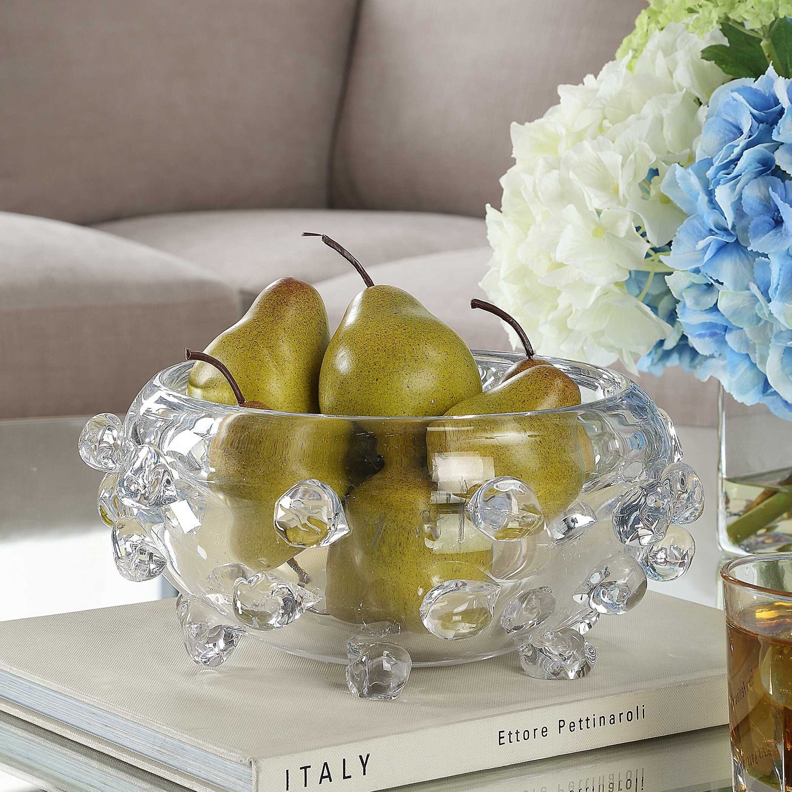 American Home Furniture Uttermost Aura Clear Glass Bowl