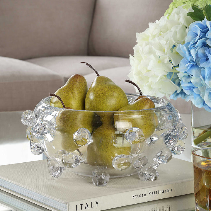 American Home Furniture Uttermost Aura Clear Glass Bowl