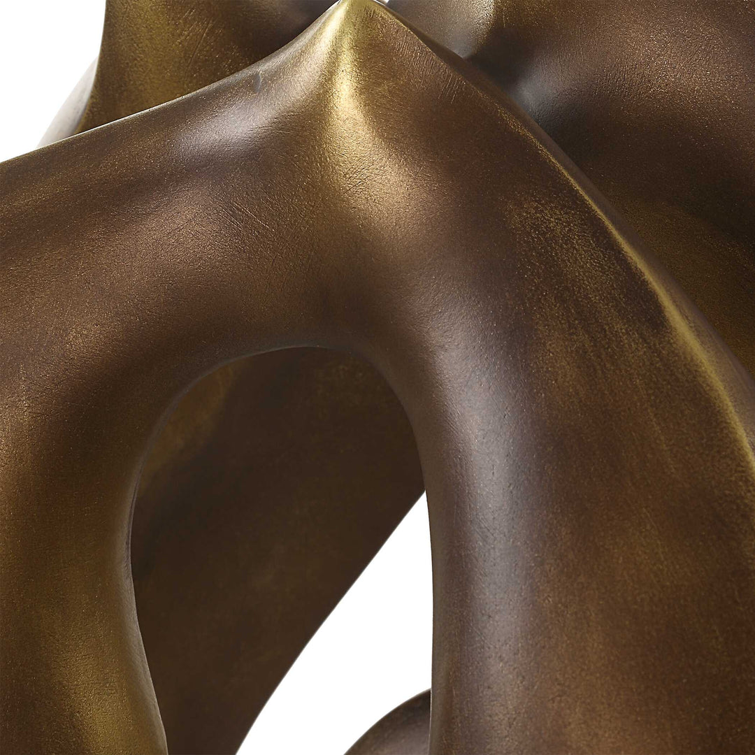 American Home Furniture Uttermost Celestial Flow Bronze Sculpture