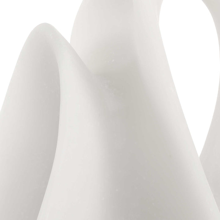 American Home Furniture Uttermost Silent Wave White Sculptures Set of 2