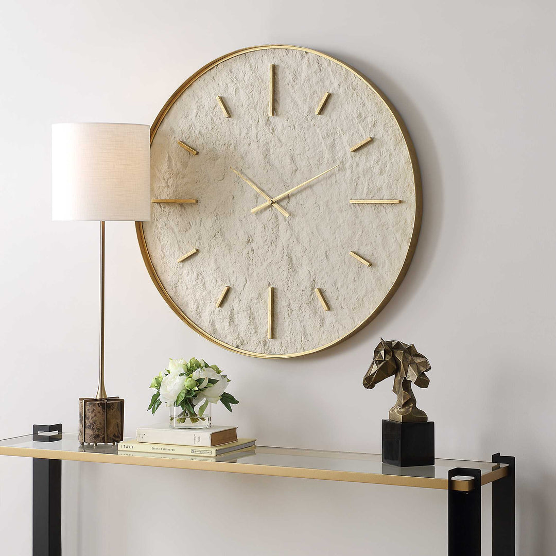 American Home Furniture Uttermost Stone Serenity Wall Clock