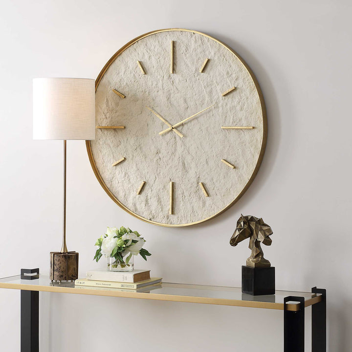 American Home Furniture Uttermost Stone Serenity Wall Clock