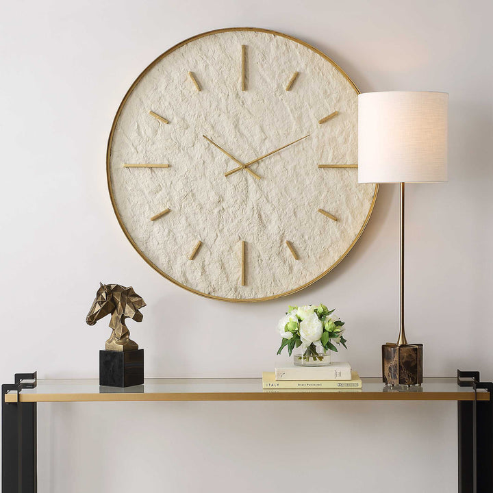 American Home Furniture Uttermost Stone Serenity Wall Clock