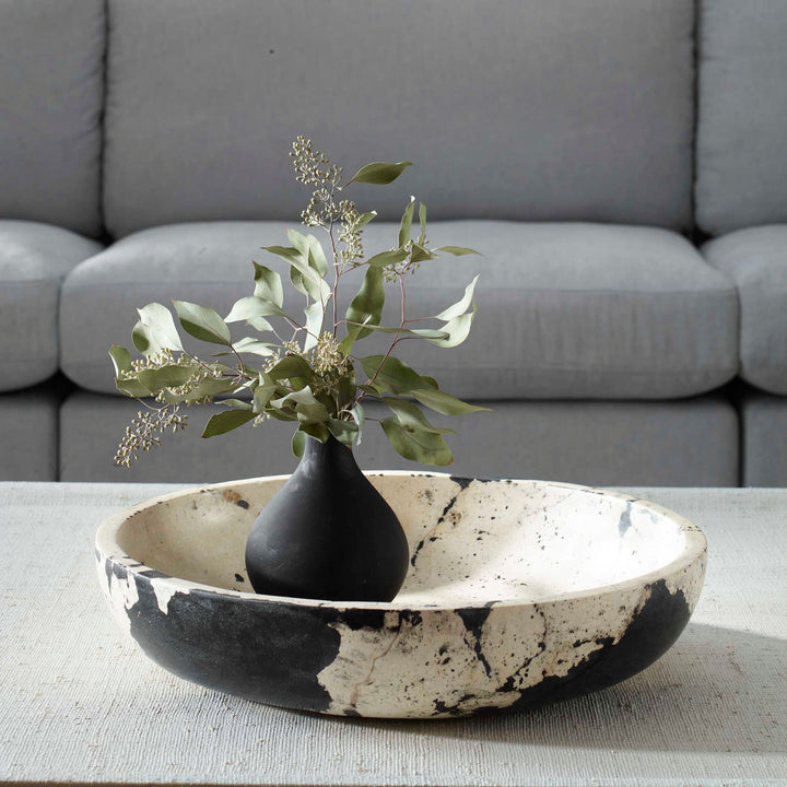 American Home Furniture Uttermost Nouveau Limestone Bowl