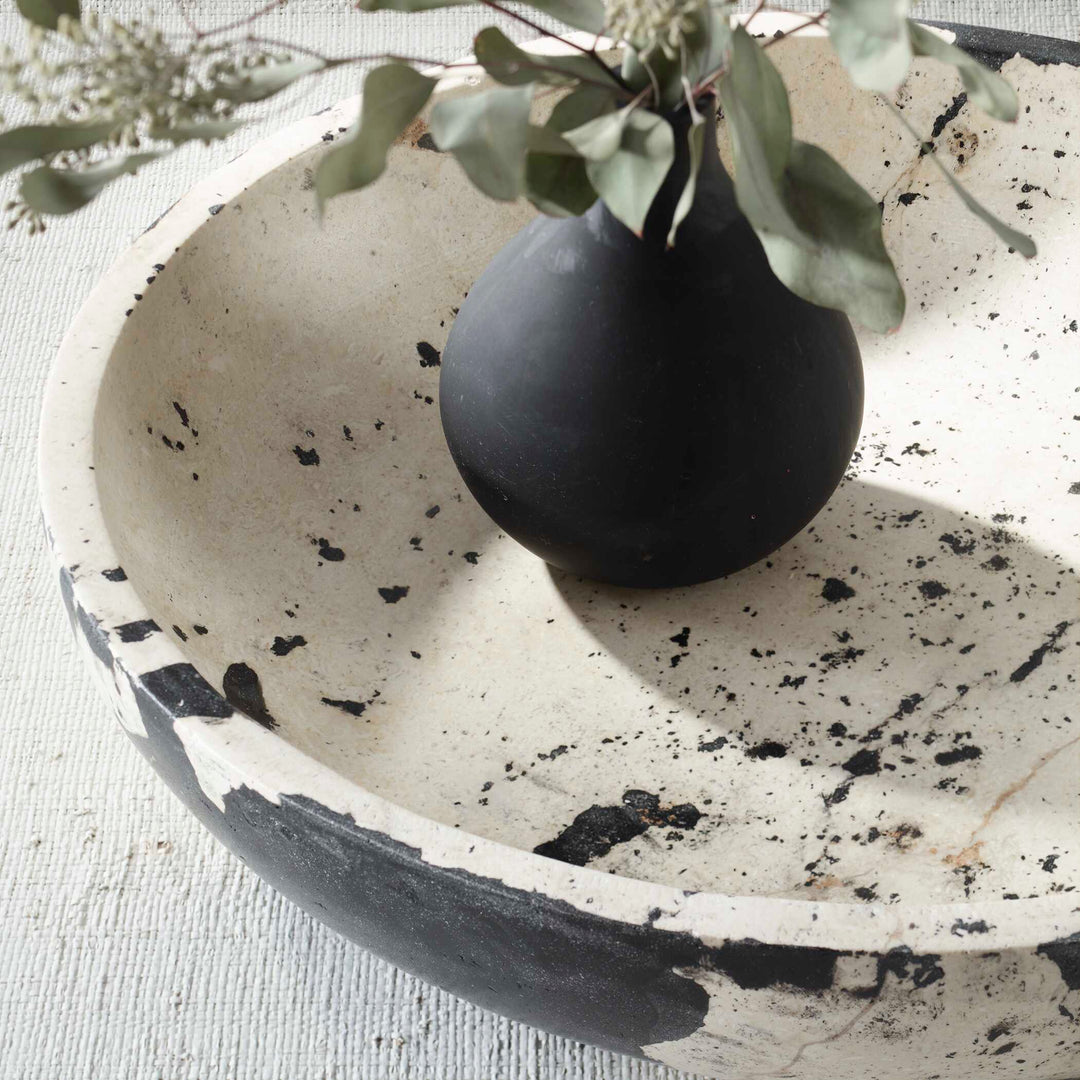 American Home Furniture Uttermost Nouveau Limestone Bowl