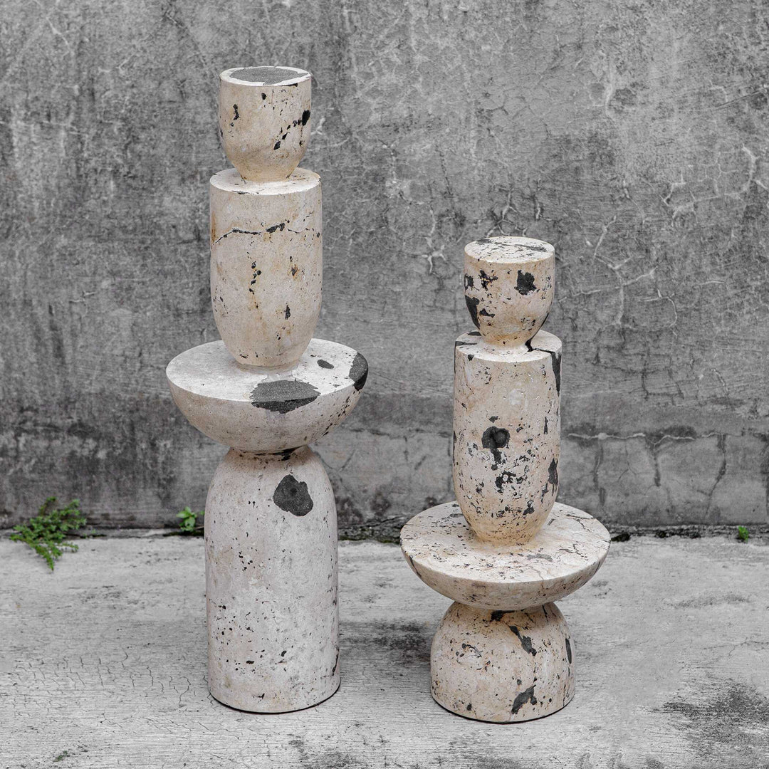 American Home Furniture Uttermost Nouveau Tower Sculptures Set of 2