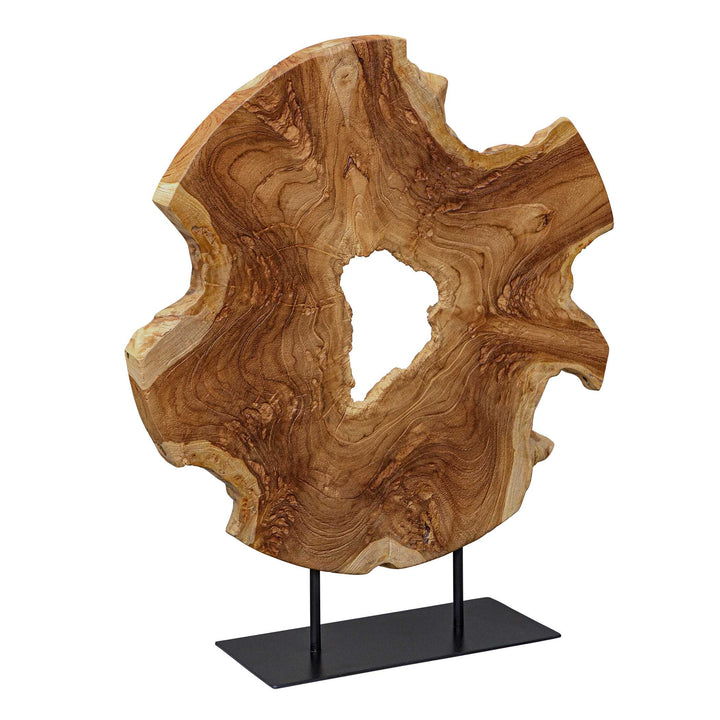 American Home Furniture Uttermost Bahati Wood Natural Sculpture