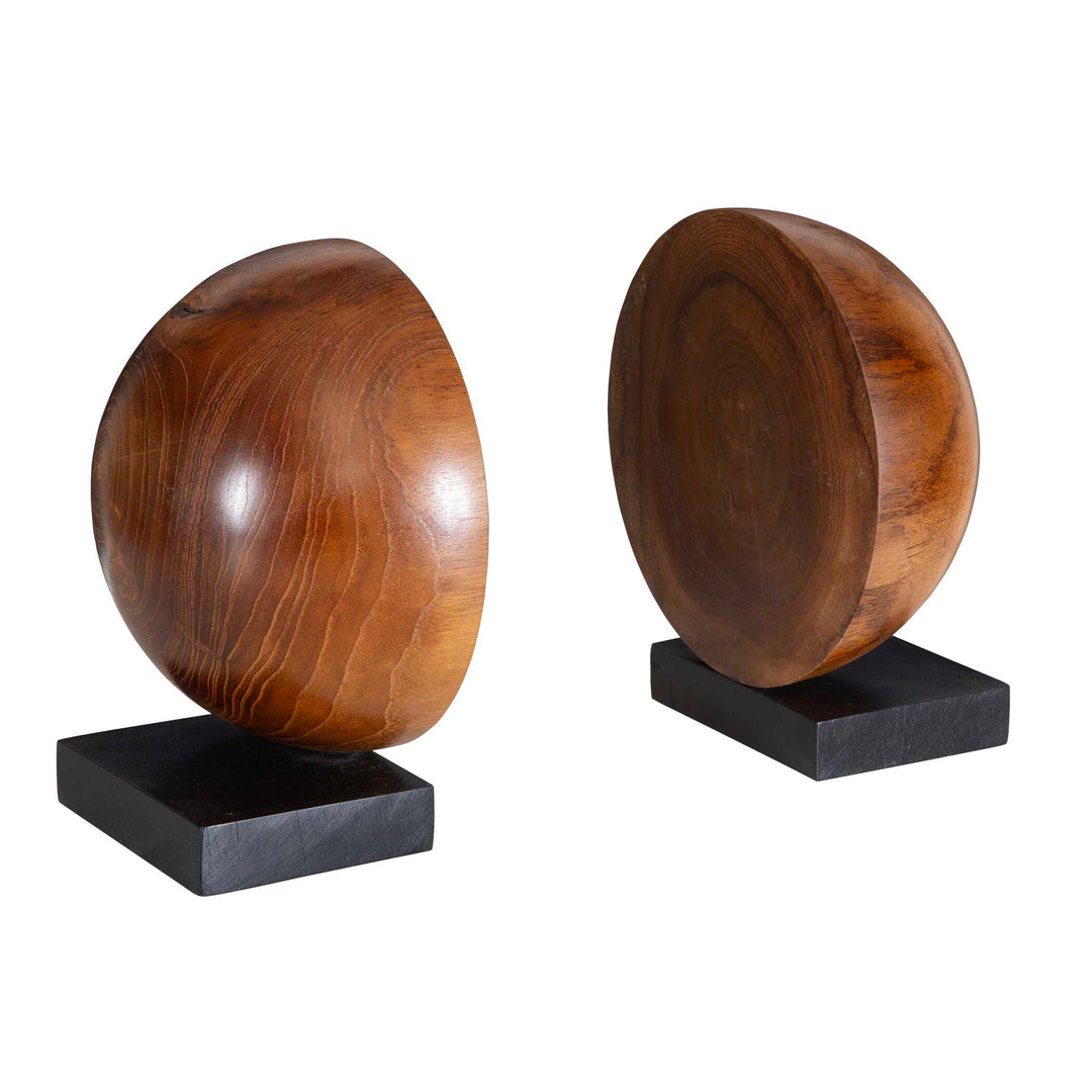 American Home Furniture Uttermost Teak And Noir Bookends Set of 2