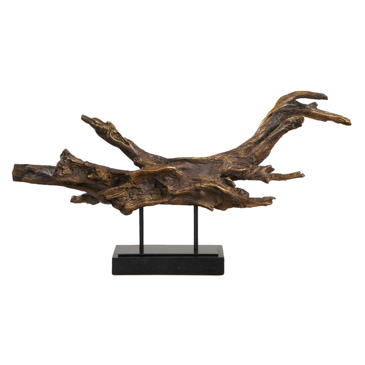American Home Furniture Uttermost Gilded Sculpture Branch
