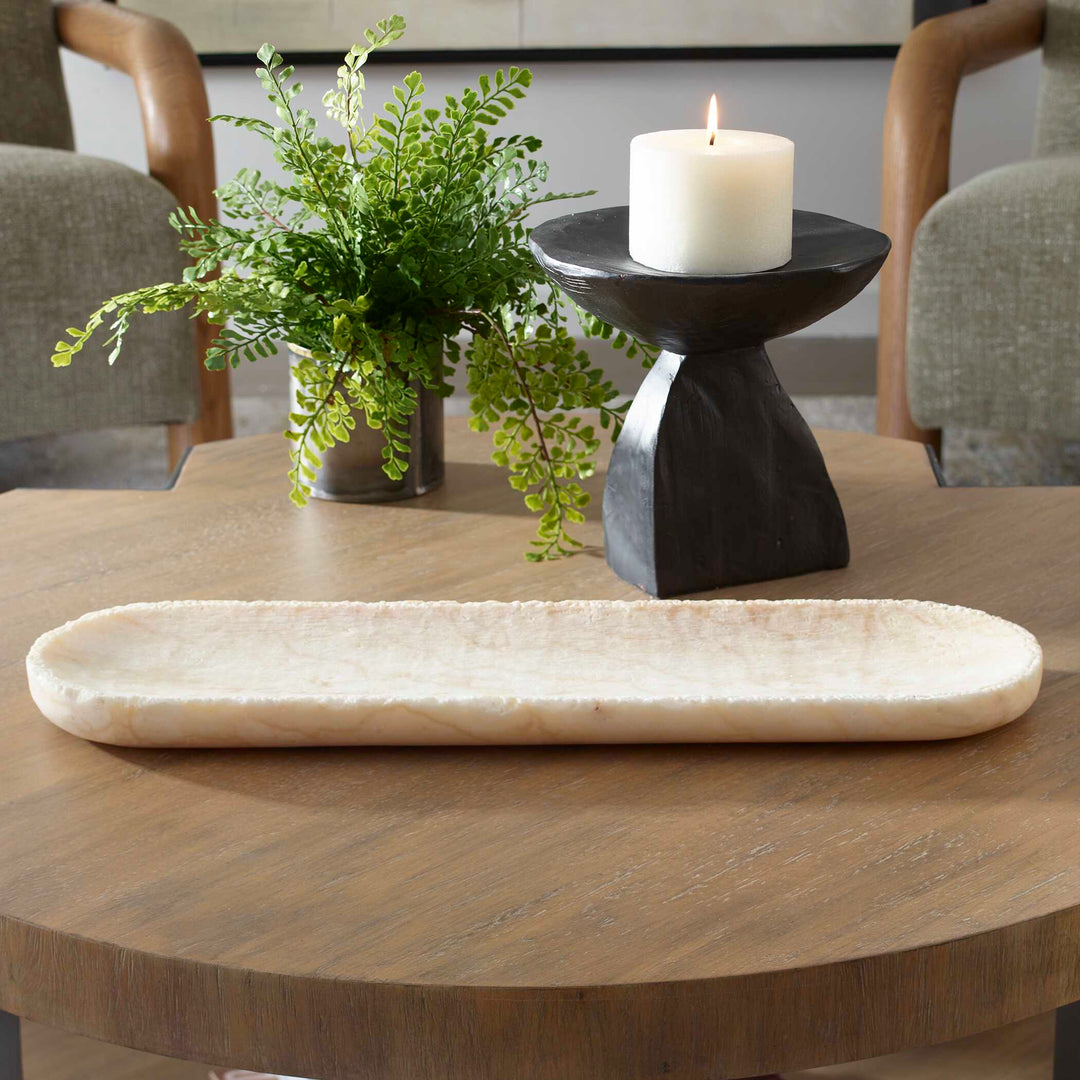 American Home Furniture Uttermost Sculpted Onyx Bowl