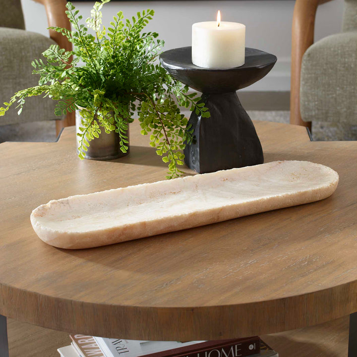 American Home Furniture Uttermost Sculpted Onyx Bowl